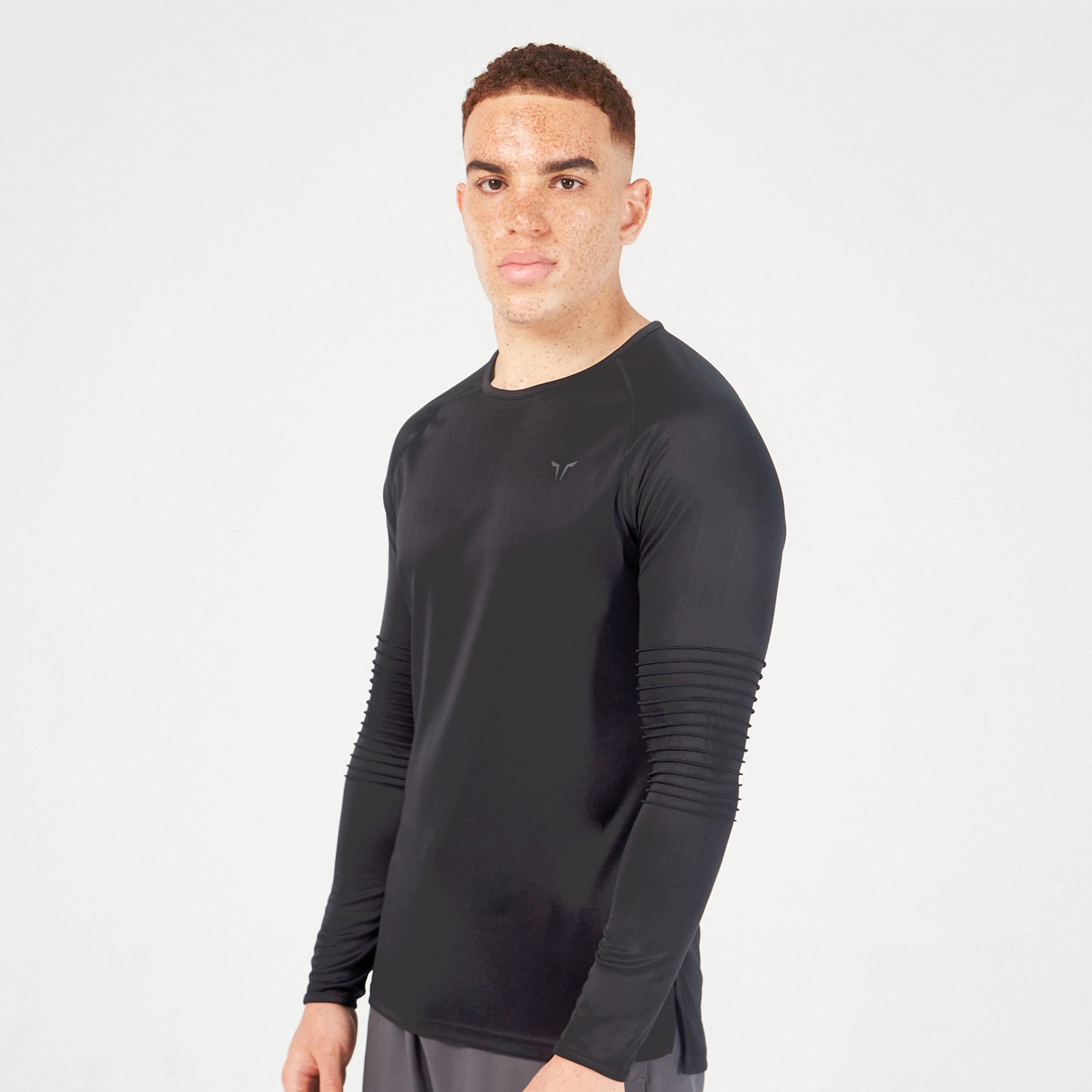 Gymshark Mens Black Element Baselayer Long Sleeve T-Shirt Size M