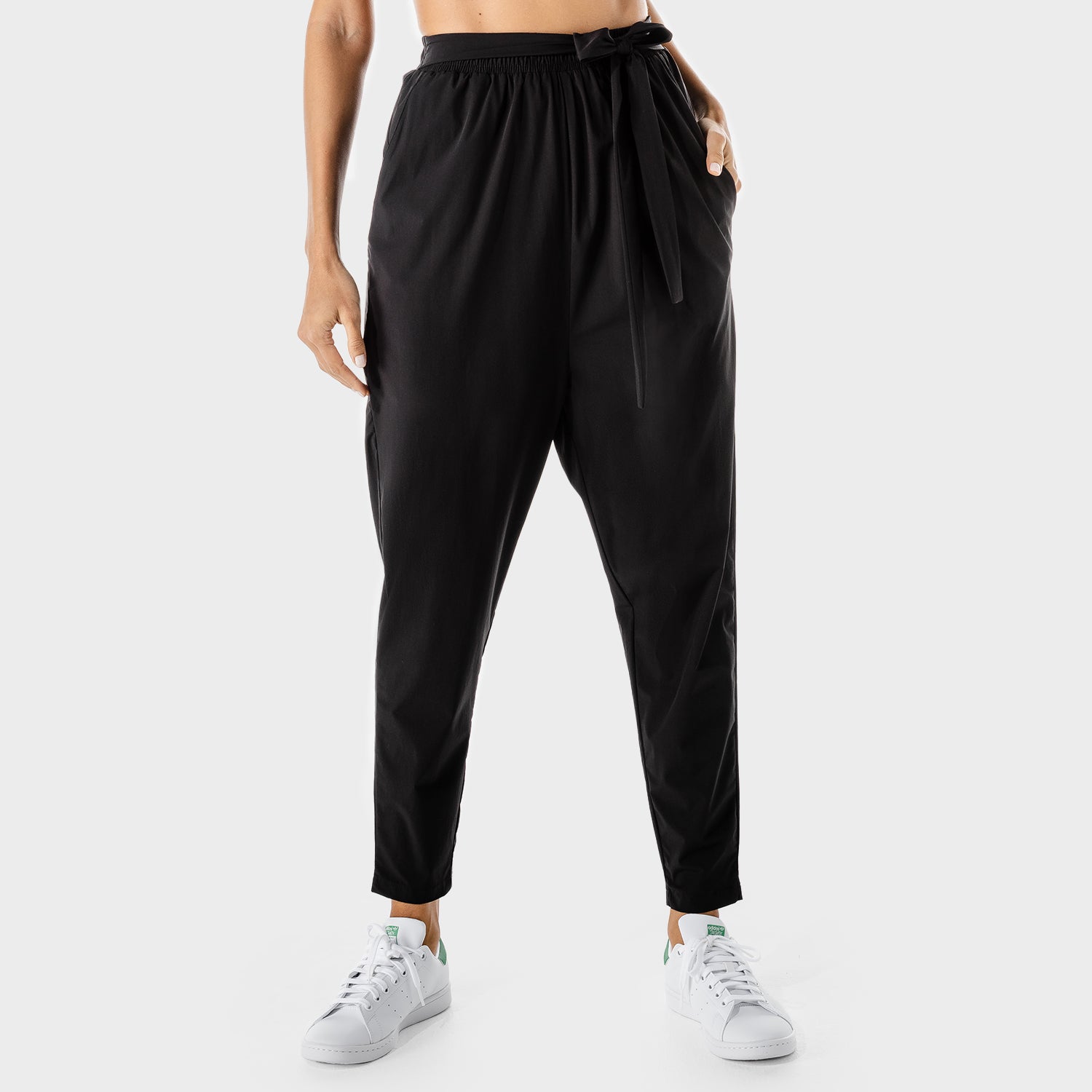 US, Women's Fitness - Wrap Pants - Black