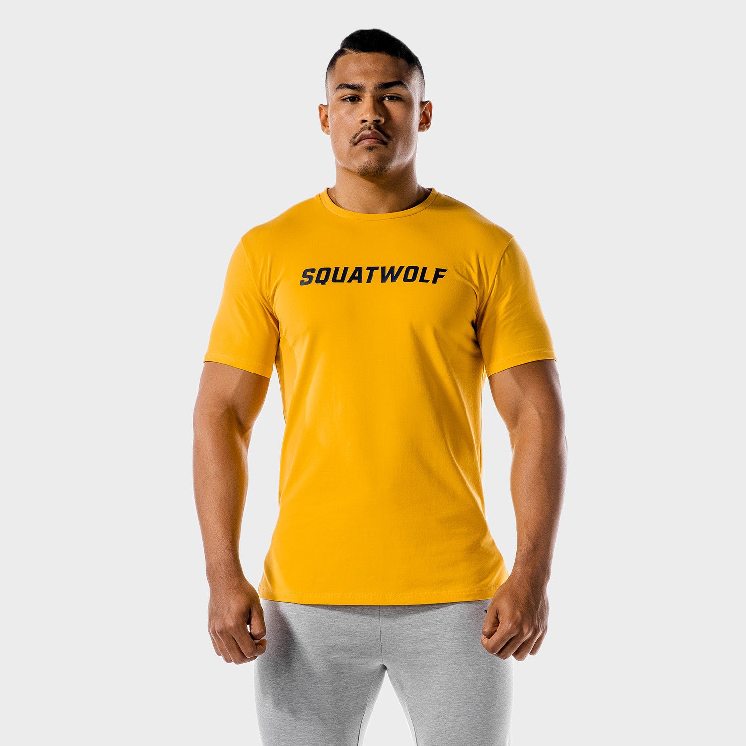 CA, Iconic Muscle Tee - Yellow, Gym T-Shirts Men