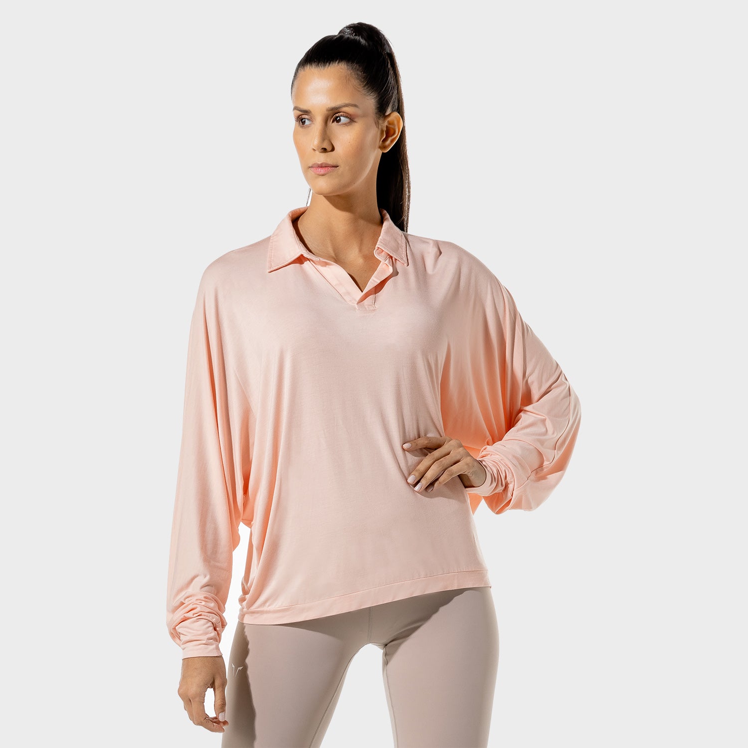 AE, Women's Fitness - Oversized Shirt - Peach