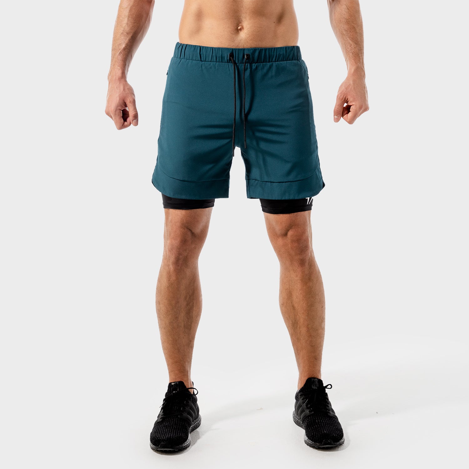AE, Limitless 2-in-1 Shorts - Teal, Gym Shorts Men