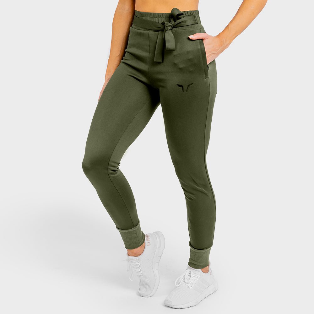 She-Wolf Do-Knot-Joggers - Olive | Workout Pants Women | SQUATWOLF