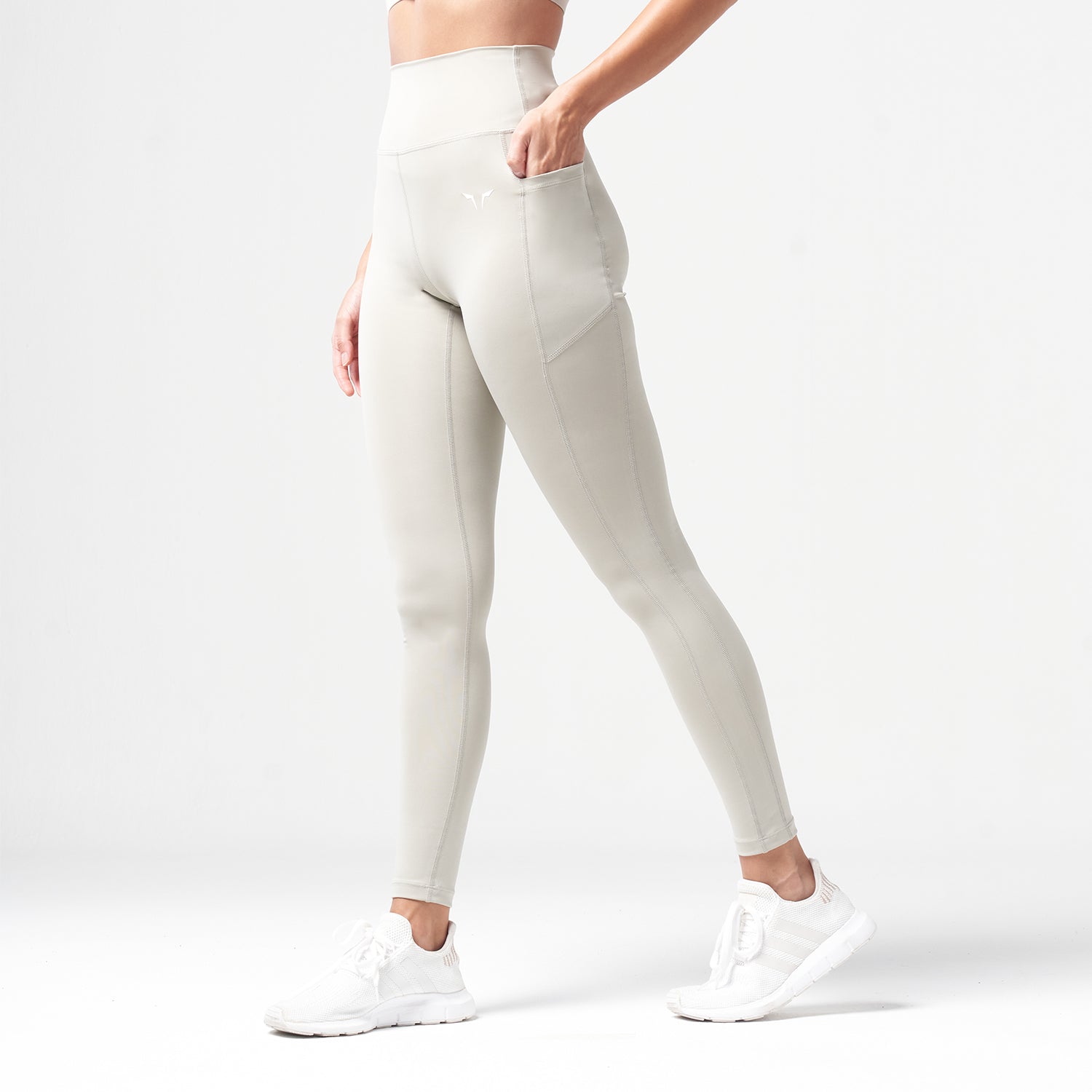 Essential High Waisted Leggings - Willow Grey | Workout Leggings Women