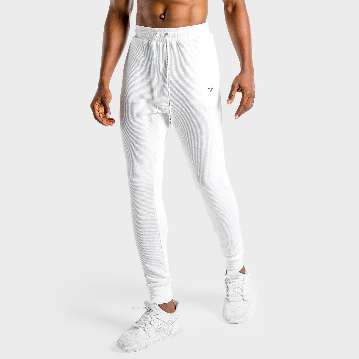 CA, Luxe Joggers - White, Gym Jogger Men