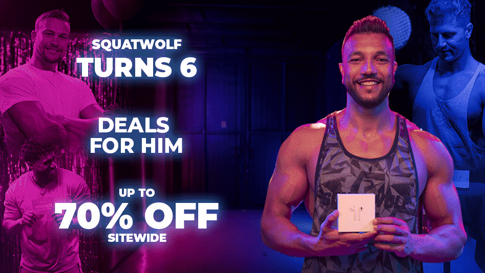 Deals For Him | Up To 70% Off | Mega Giveaway $10,000 | SQUATWOLF Turns 6