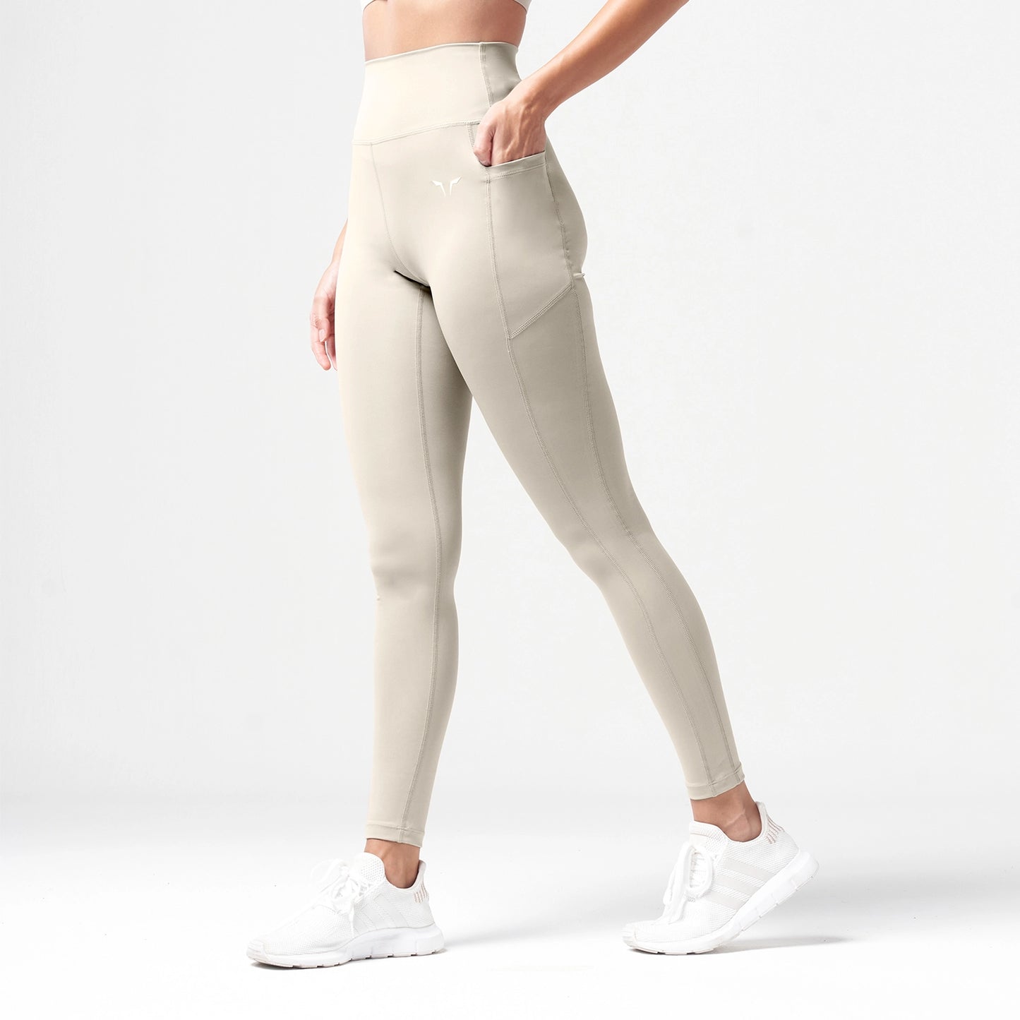 Essential High Waisted Leggings 27" - Silver Lining