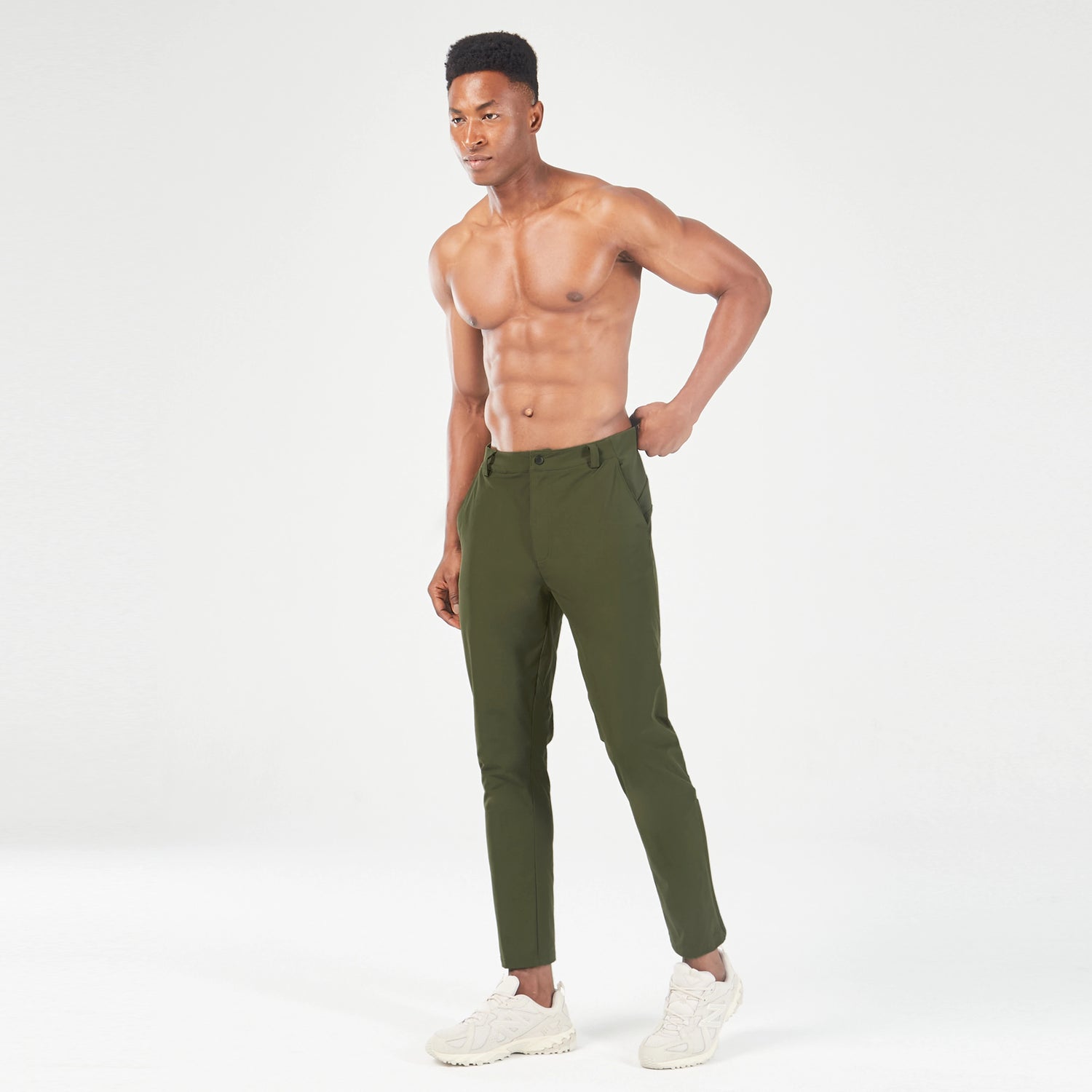 squatwolf-gym-wear-statement-ribbed-smart-pants-kombu-green-workout-pants-for-men