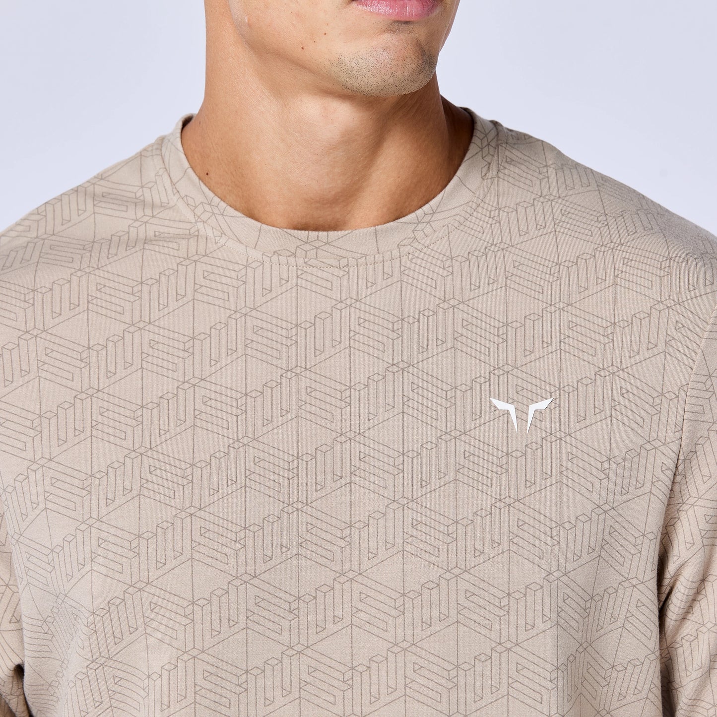 Essential Active Tee - Cobblestone Print