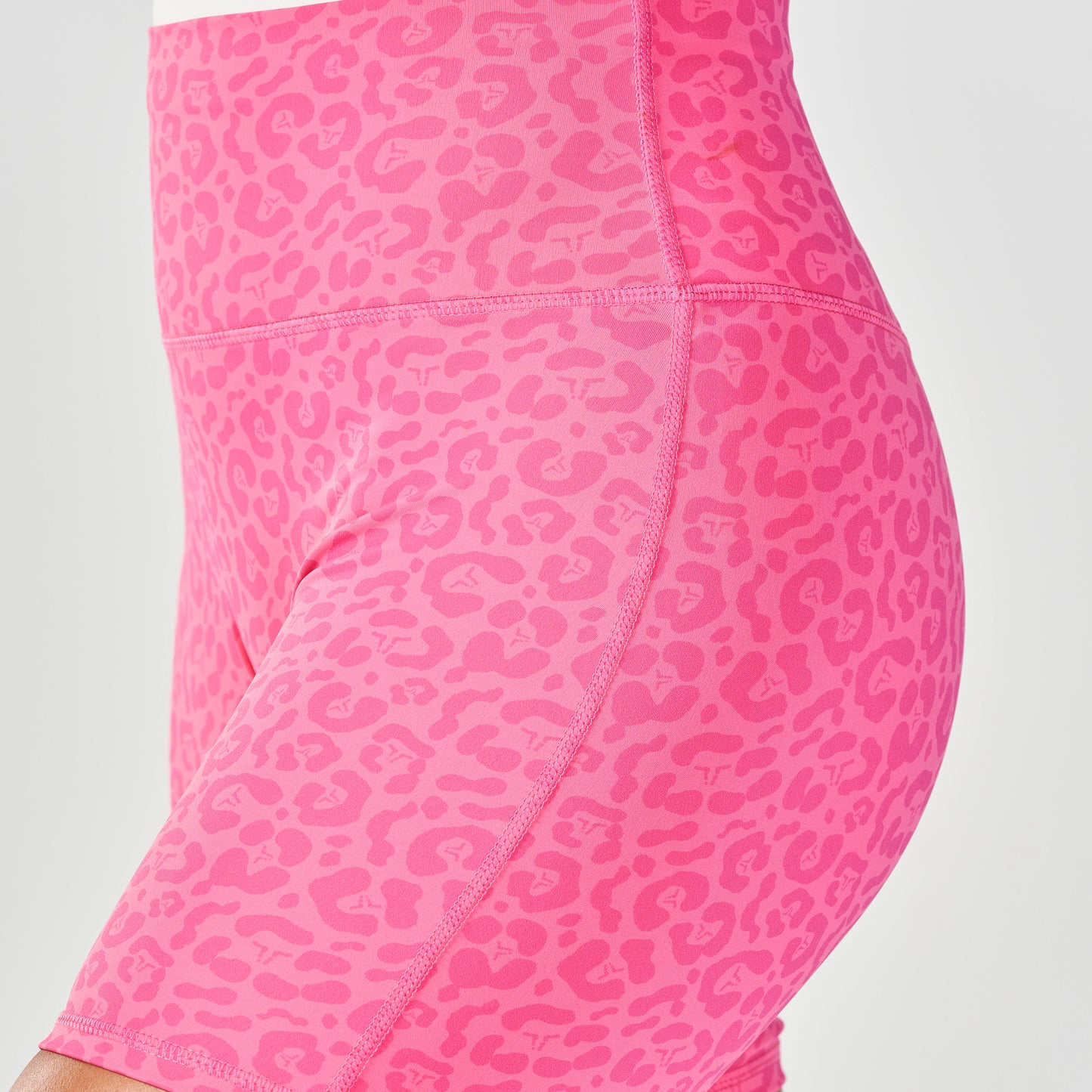 Untamed 5" Biker Shorts - Hot Pink Print