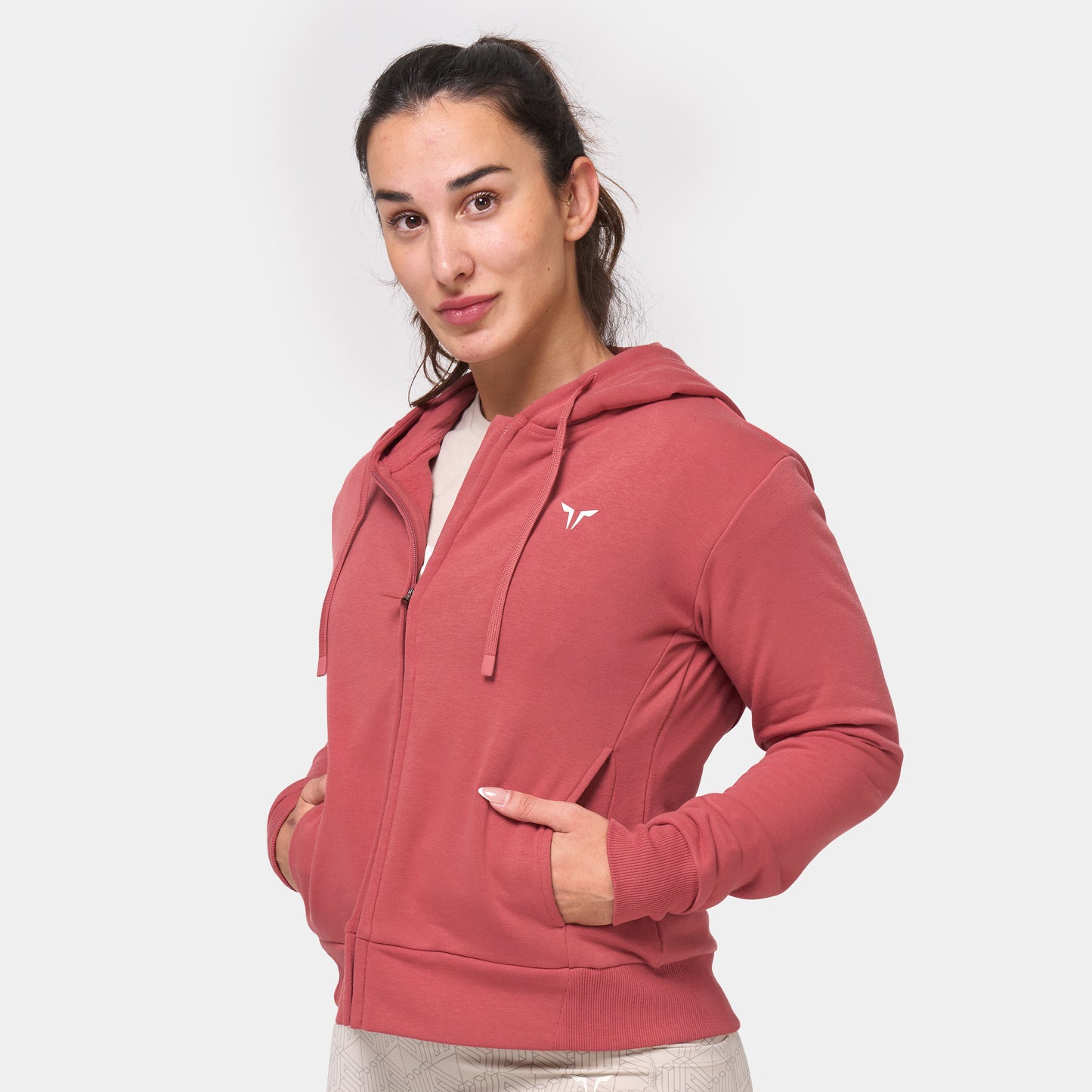 Slim Fit Hoodie - Marsala