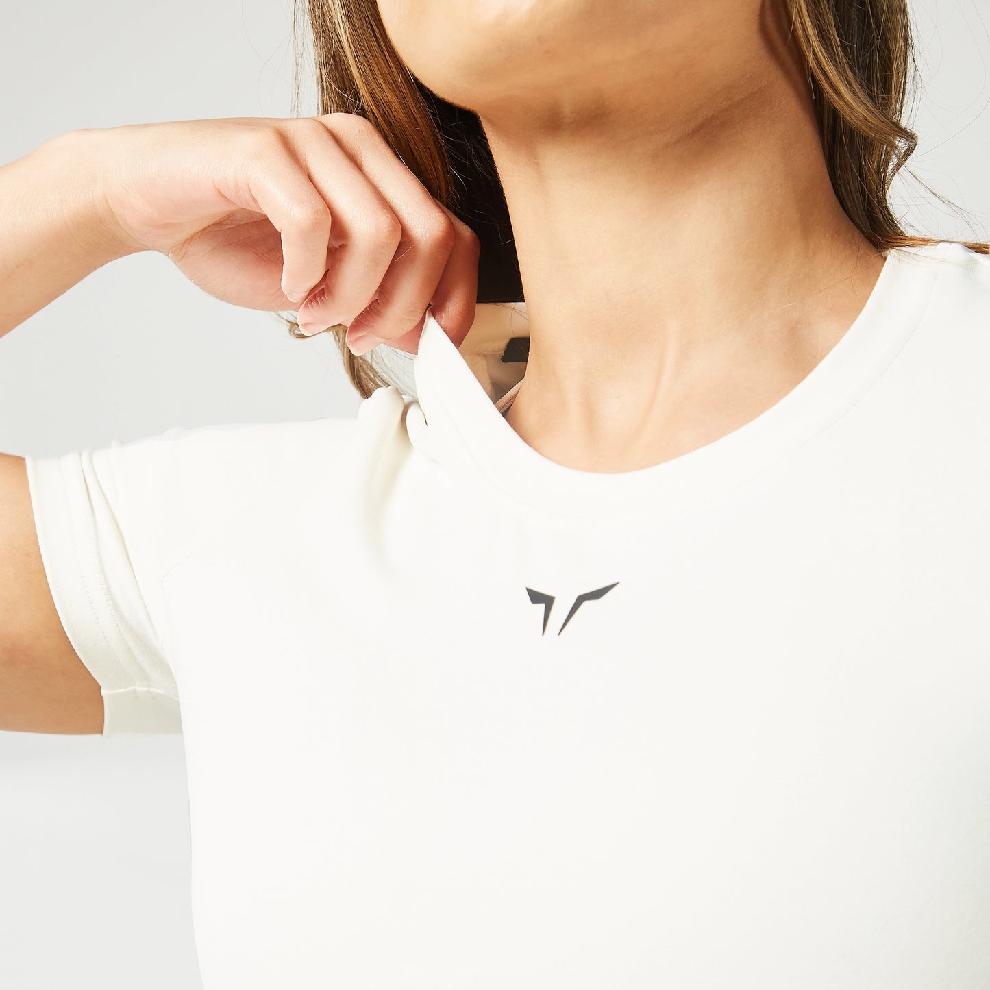 Essential Cropped Tee - Pearl White