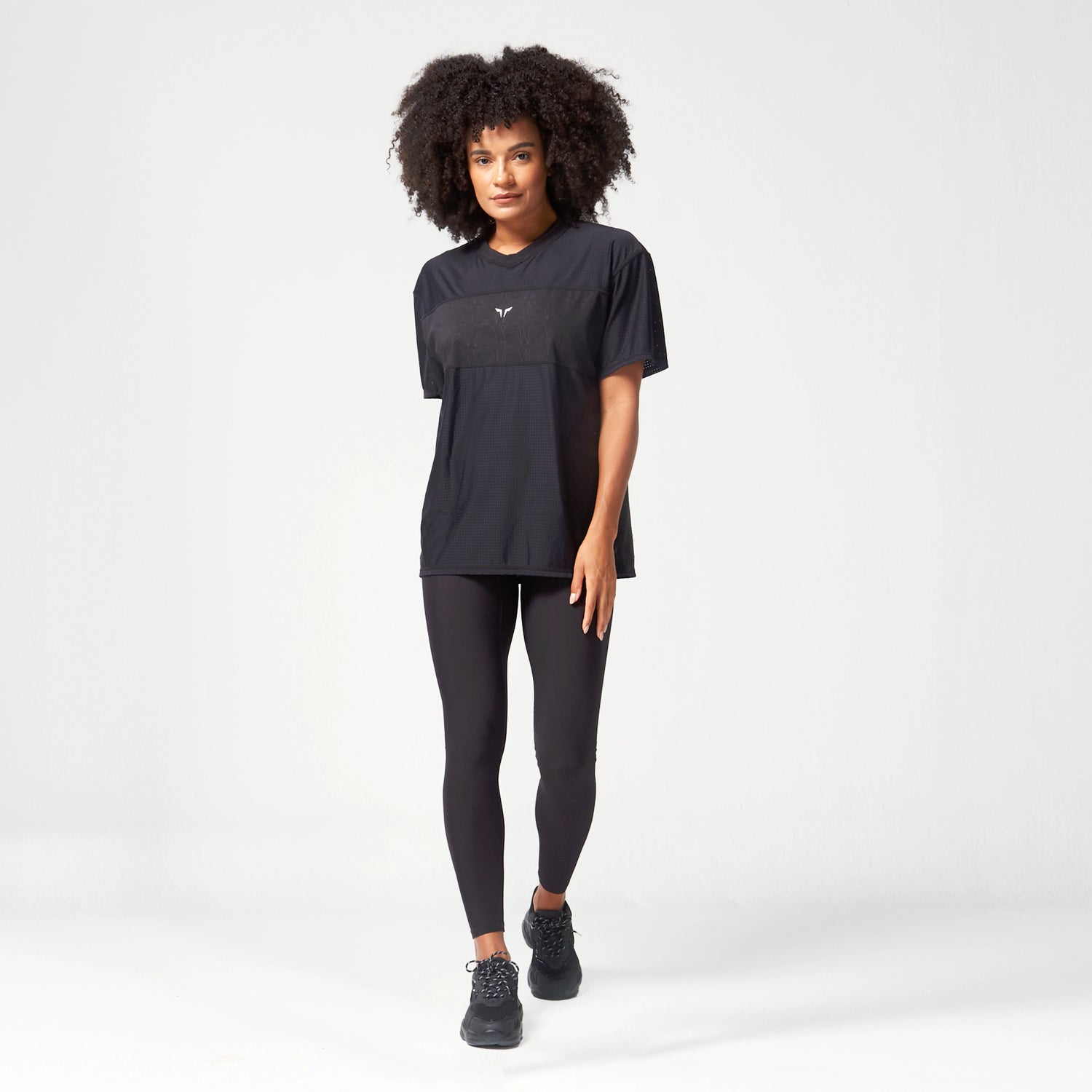 AE | Mesh Reversible Tee - Black | Workout Shirts Women | SQUATWOLF