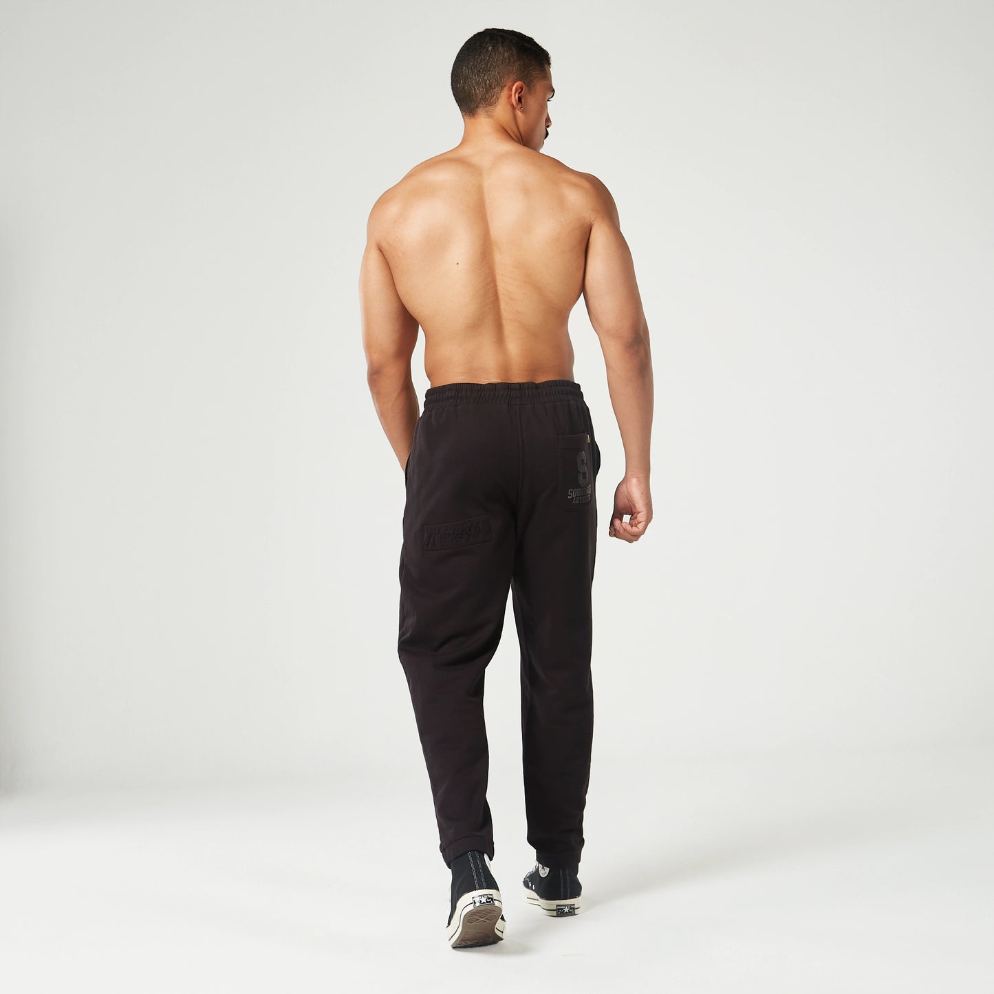 Golden Era Ripped and Repaired Joggers - Black