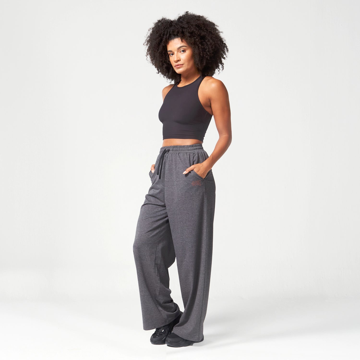 AE | Code Live in Joggers - Black Marl | Workout Pants Women | SQUATWOLF