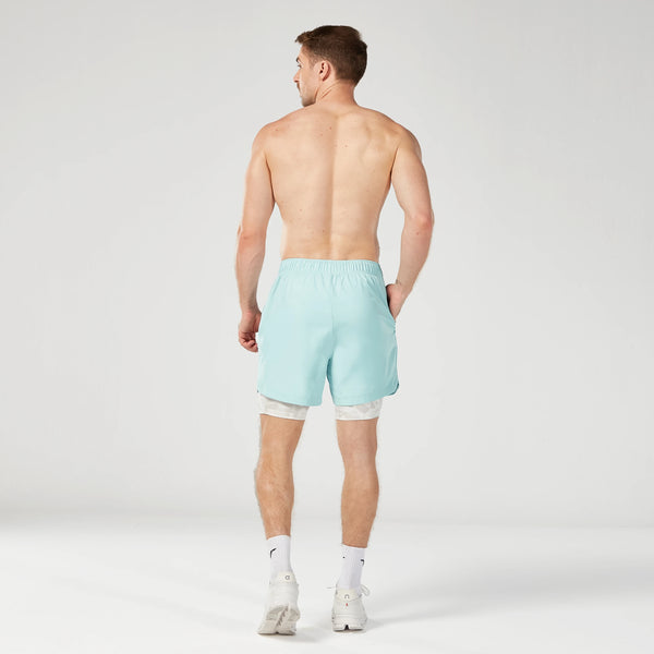 Limitless 2-in-1 7" Shorts - Canal Blue