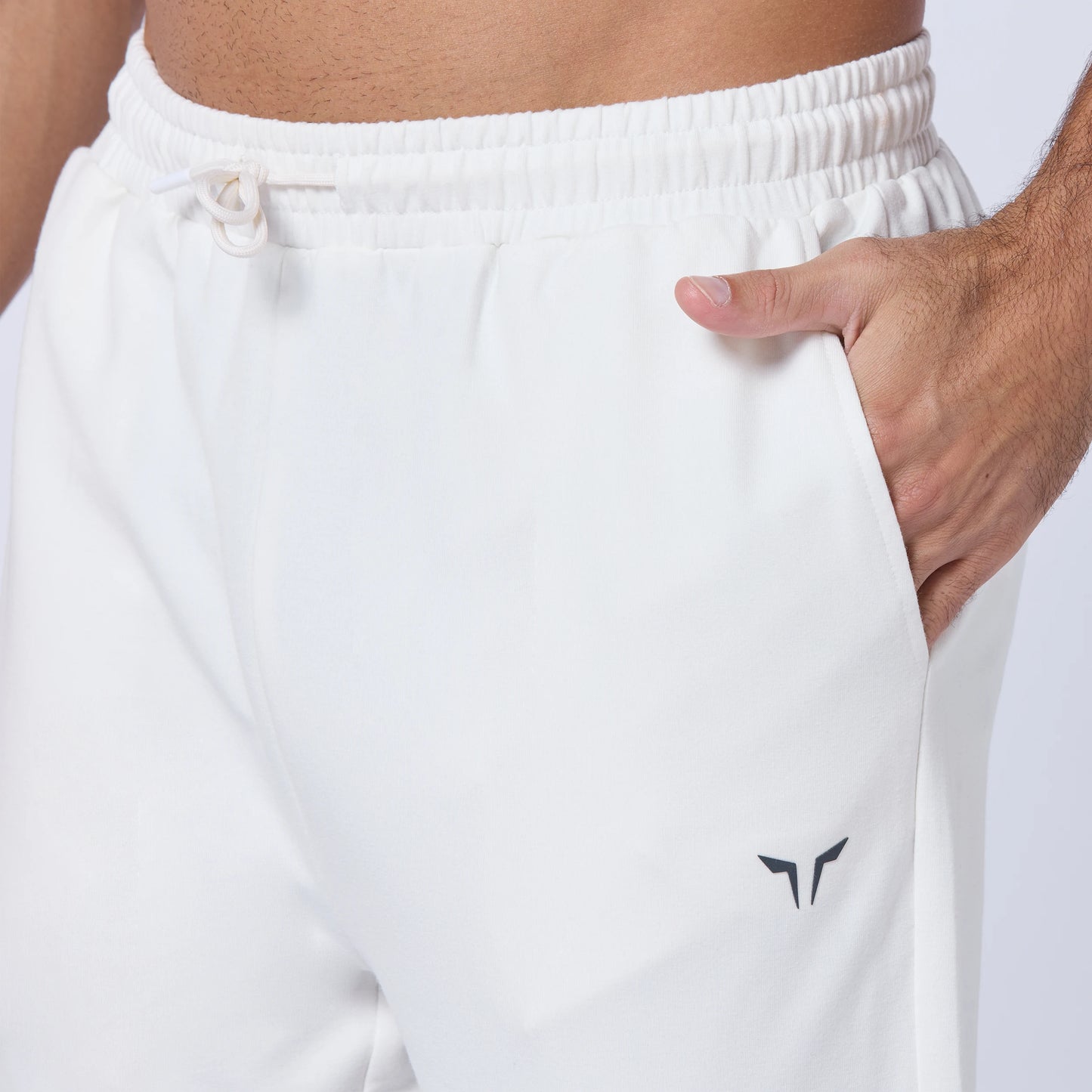 Essential Tapered Joggers - Pearl White