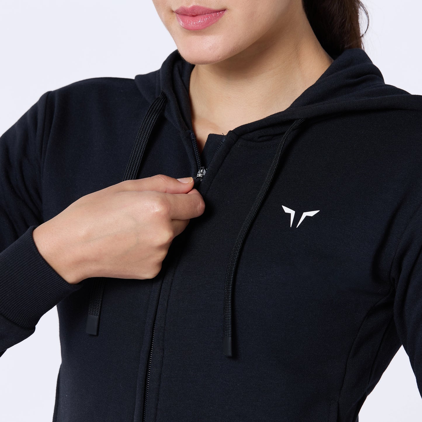 Slim Fit Hoodie - Black