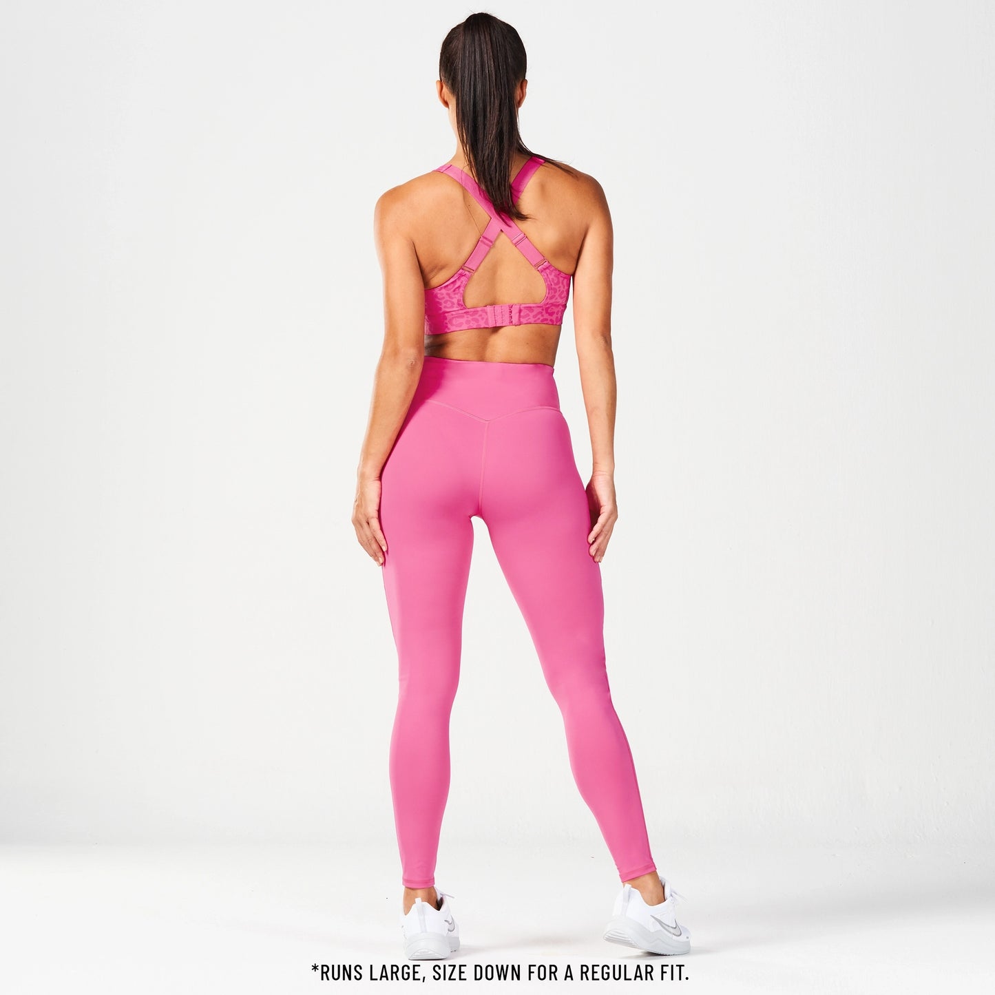 Untamed Panel Leggings 27" - Hot Pink