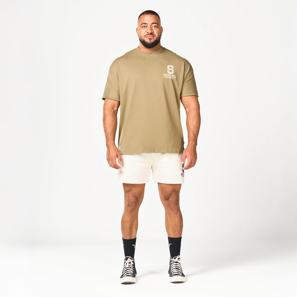 Stay Authentic Oversized Tee - Covert Green