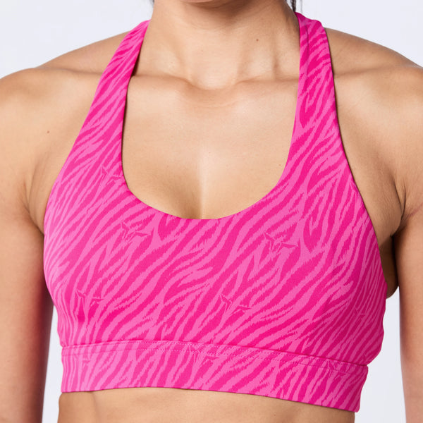 Core Agile Bra 2.0 - Beetroot Purple Print