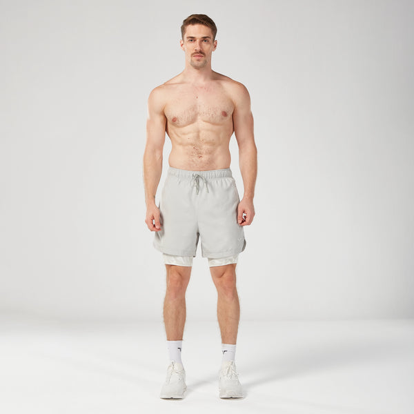 Limitless 2-in-1 7" Shorts - Storm Grey