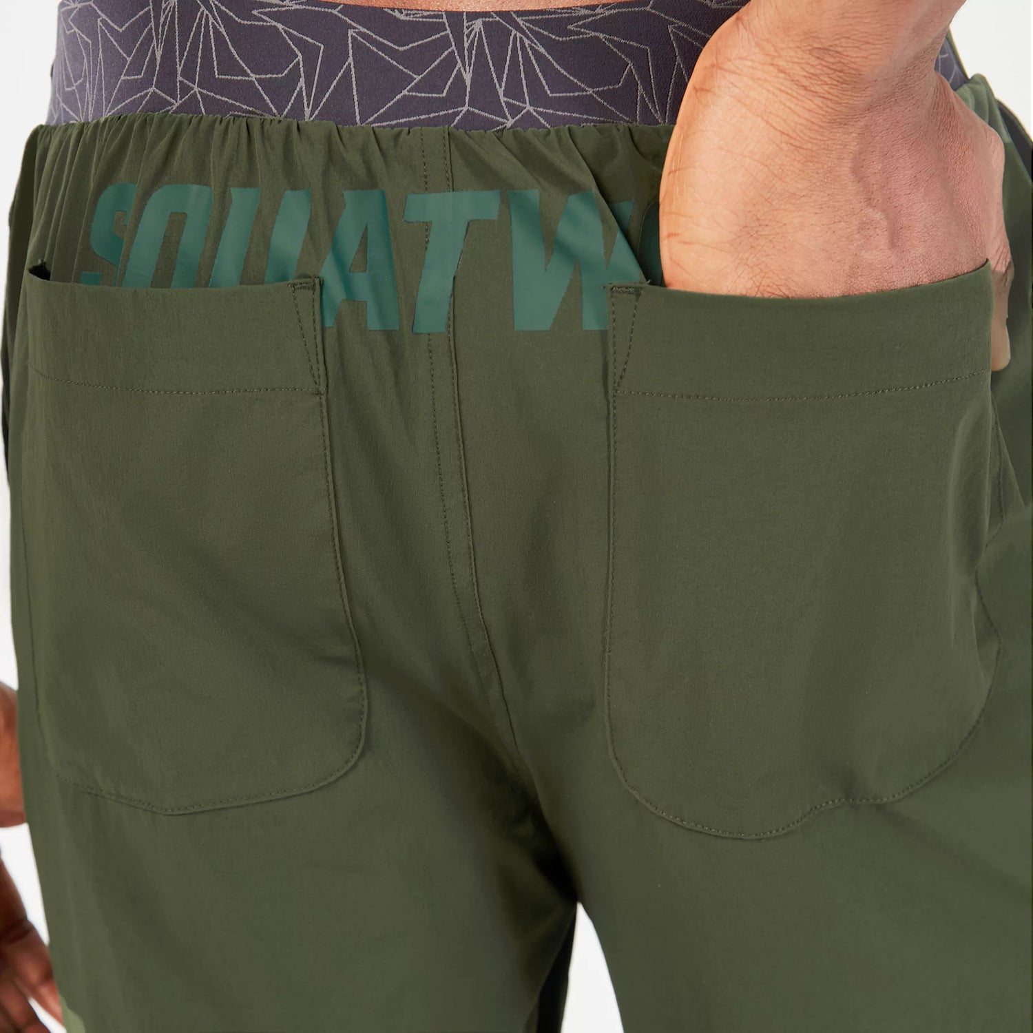 AE | Core 7 inch 2-in-1 Wordmark Shorts - Kombu green | Gym Shorts ...