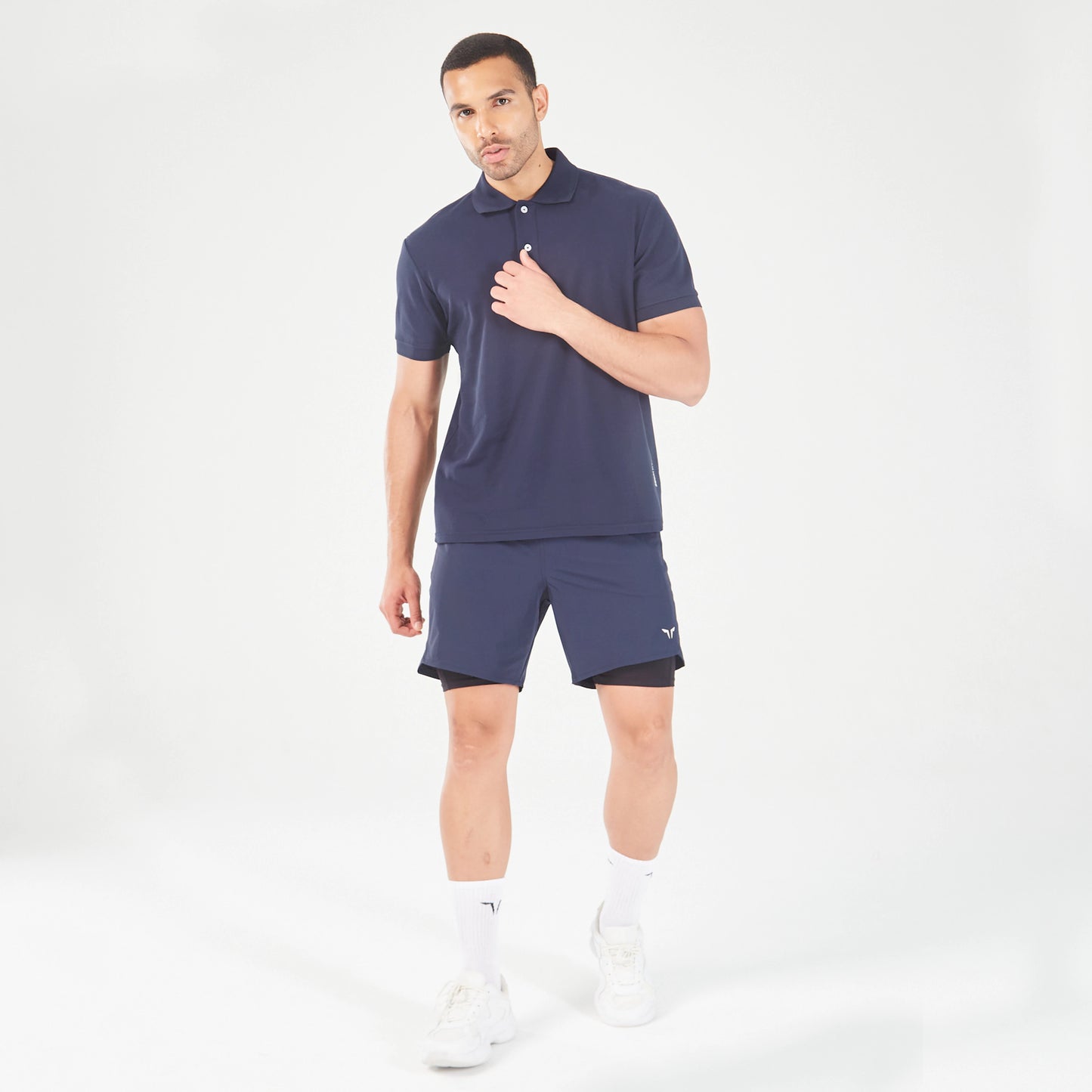 AE | Core Over Achiever Polo - Navy | Gym T-shirts | SQUATWOLF