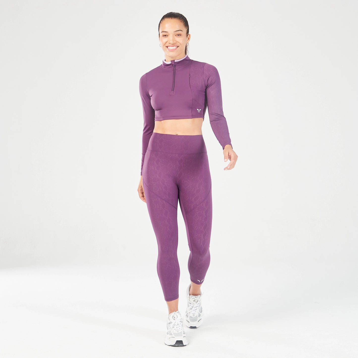 squatwolf-workout-clothes-qtr-zip-serpent-top-shadow-purple-gym-t-shirts-for-women