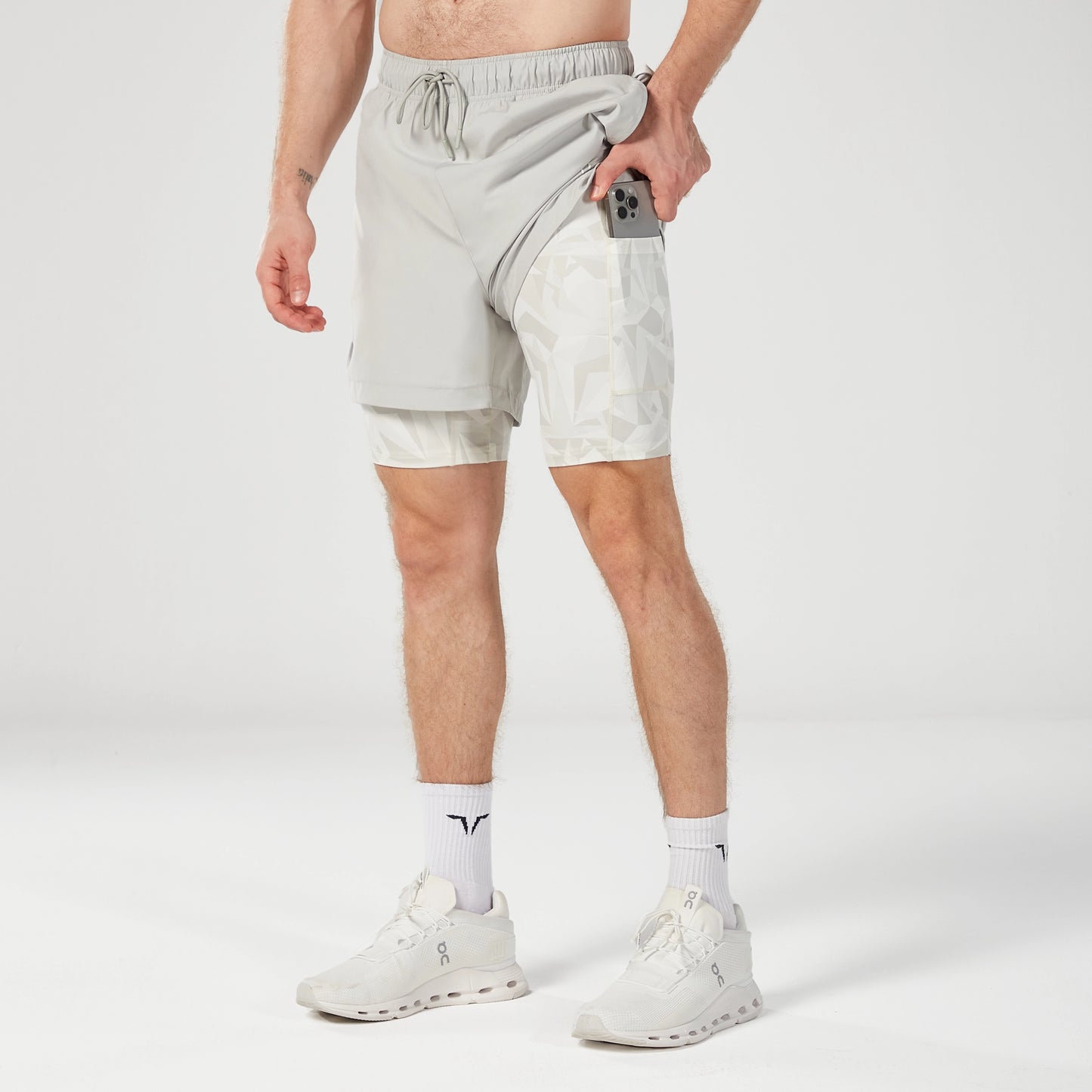 Limitless 2-in-1 7" Shorts - Storm Grey