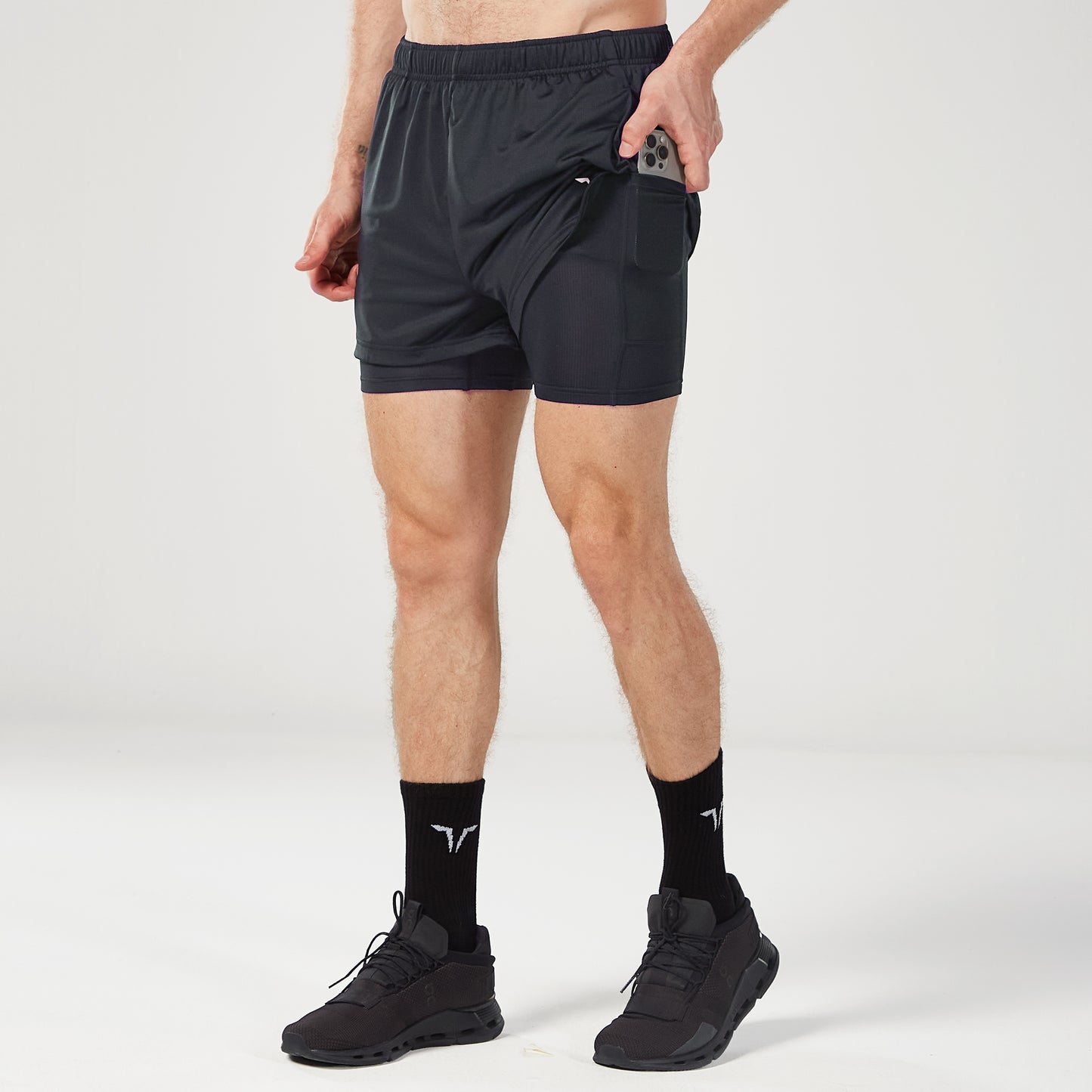 Core Mesh 2-in-1 5" Shorts 2.0 - Black