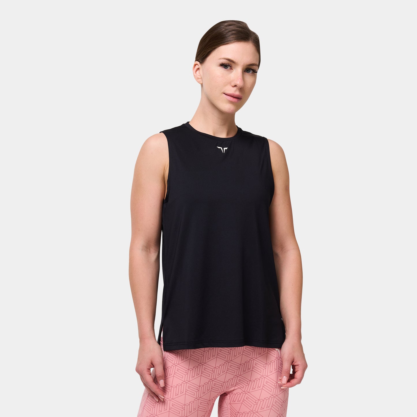 Essential Crew Neck Tank - Black