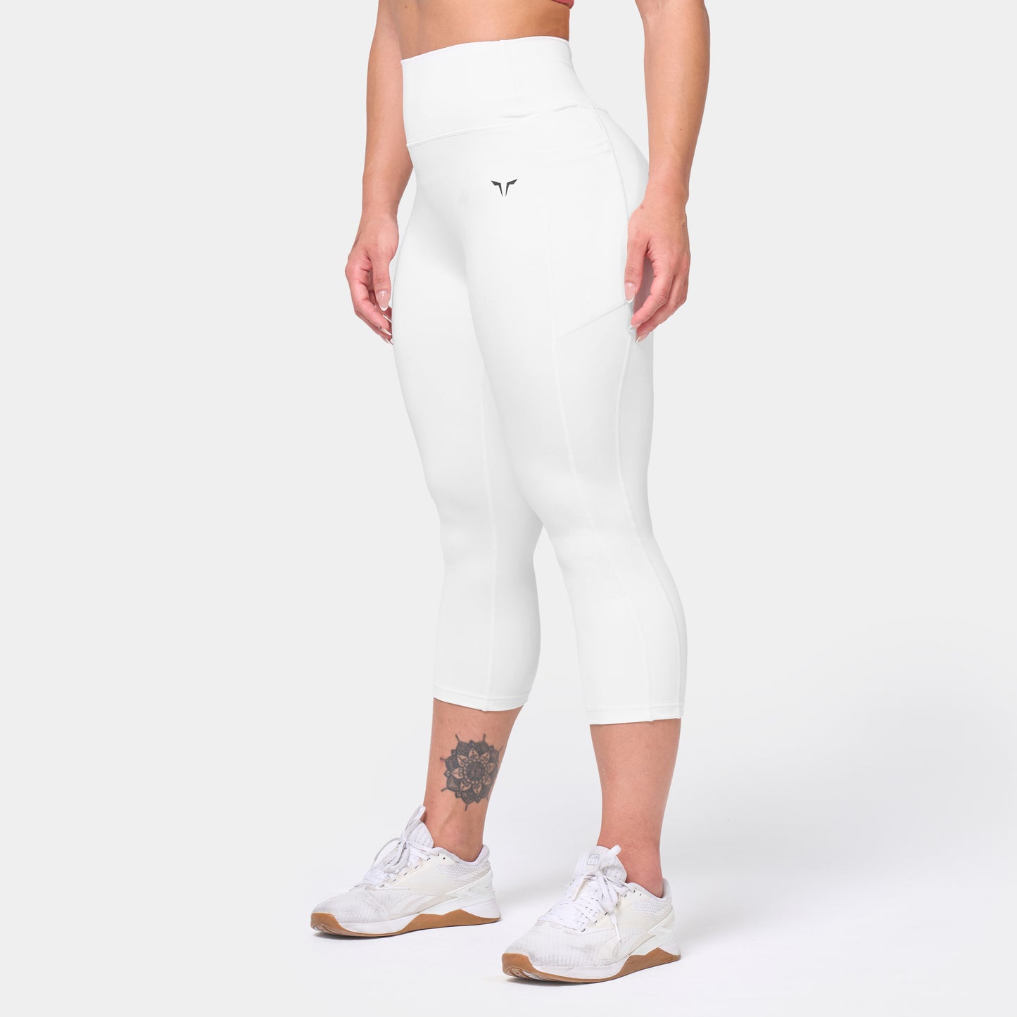 Essential ACT Double Layered Leggings 21" 2.0 - Pearl White