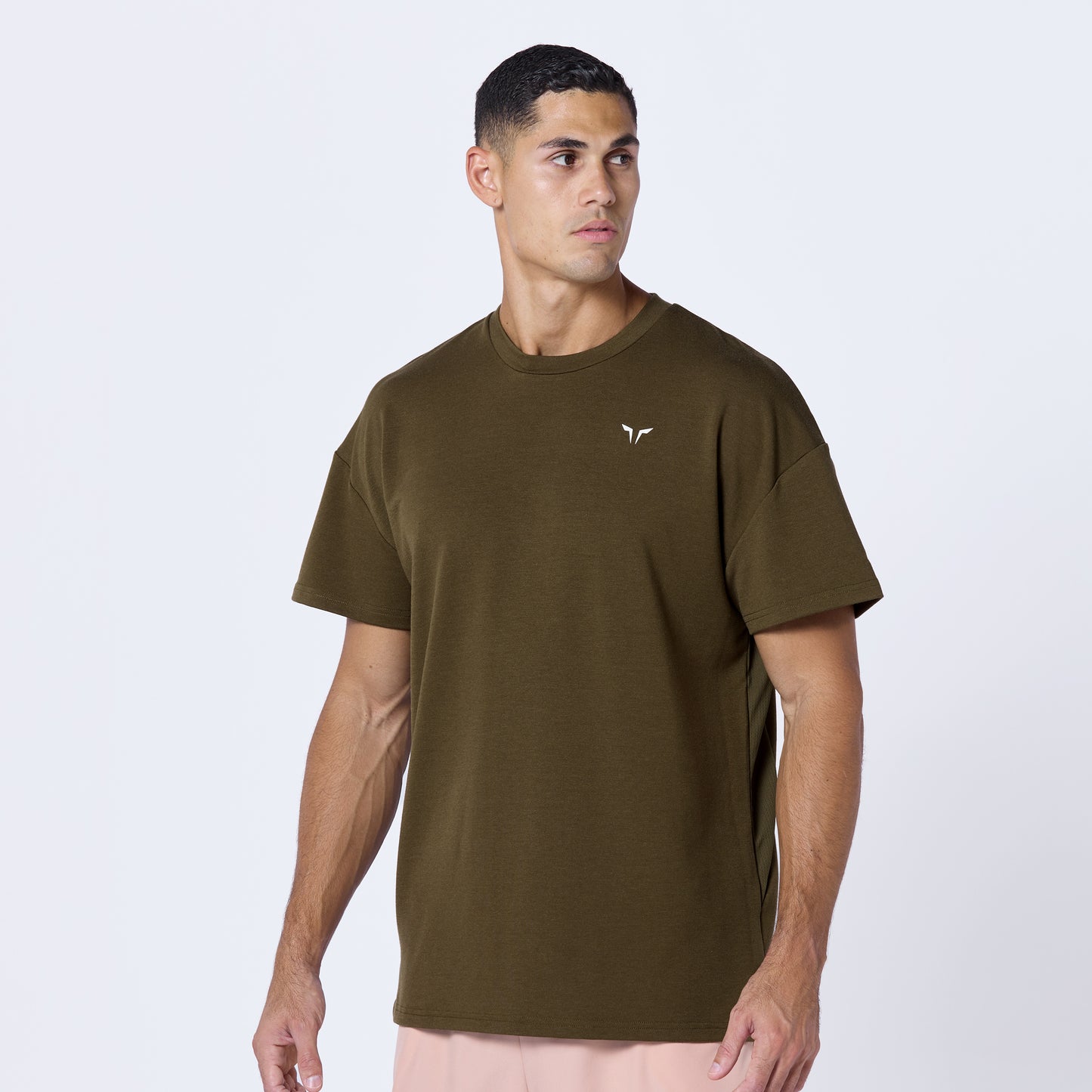 Essential Oversized Tee - Dark Olive