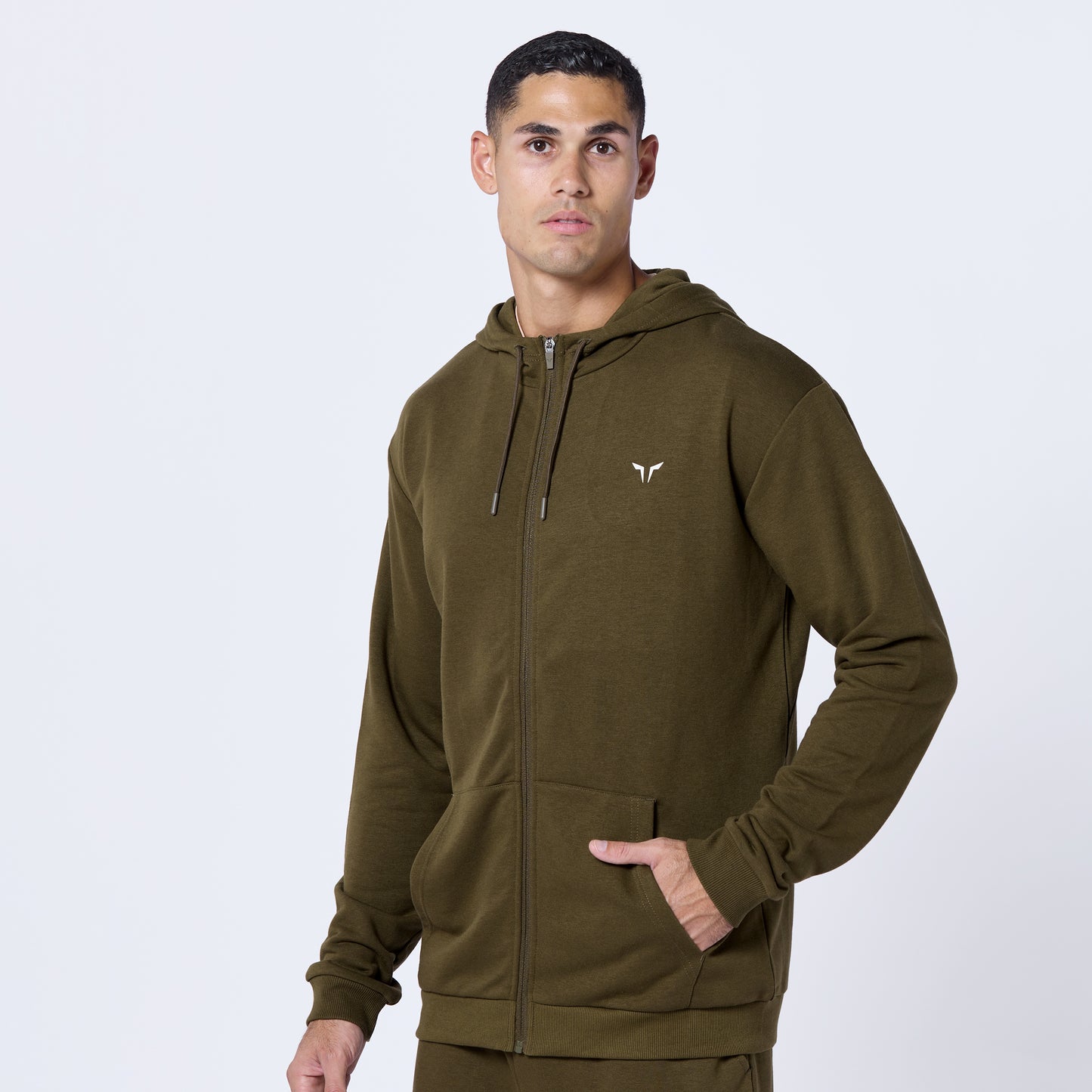 Dark olive hoodie online