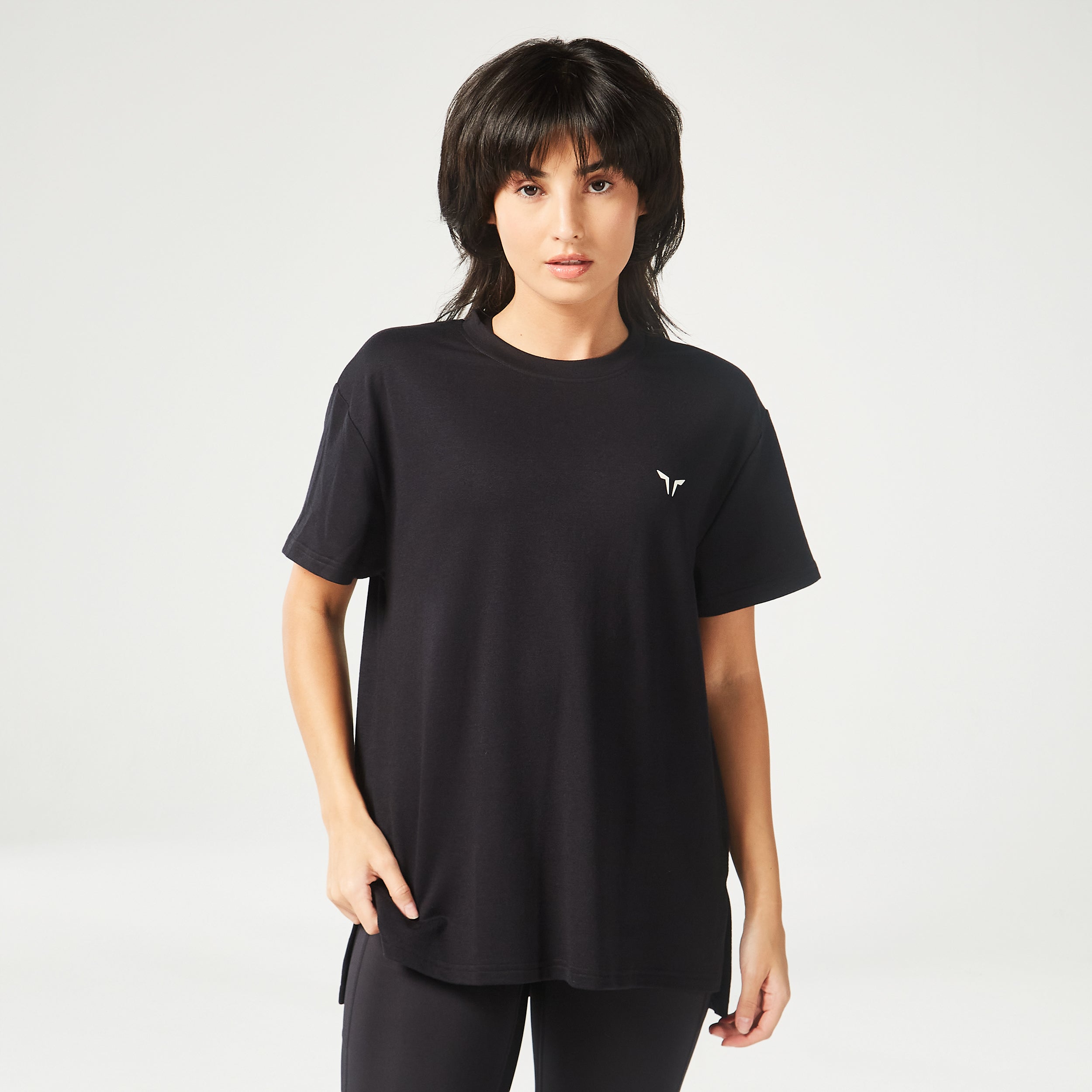 AE | Essential Longline Oversized Tee - Black – SQUATWOLF