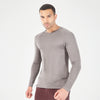 squatwolf-gym-wear-core-level-up-v-neck-tee-dark-gull-gray-workout-shirts-for-men