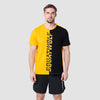 Split Logo Tee - Spectra Yellow & Black