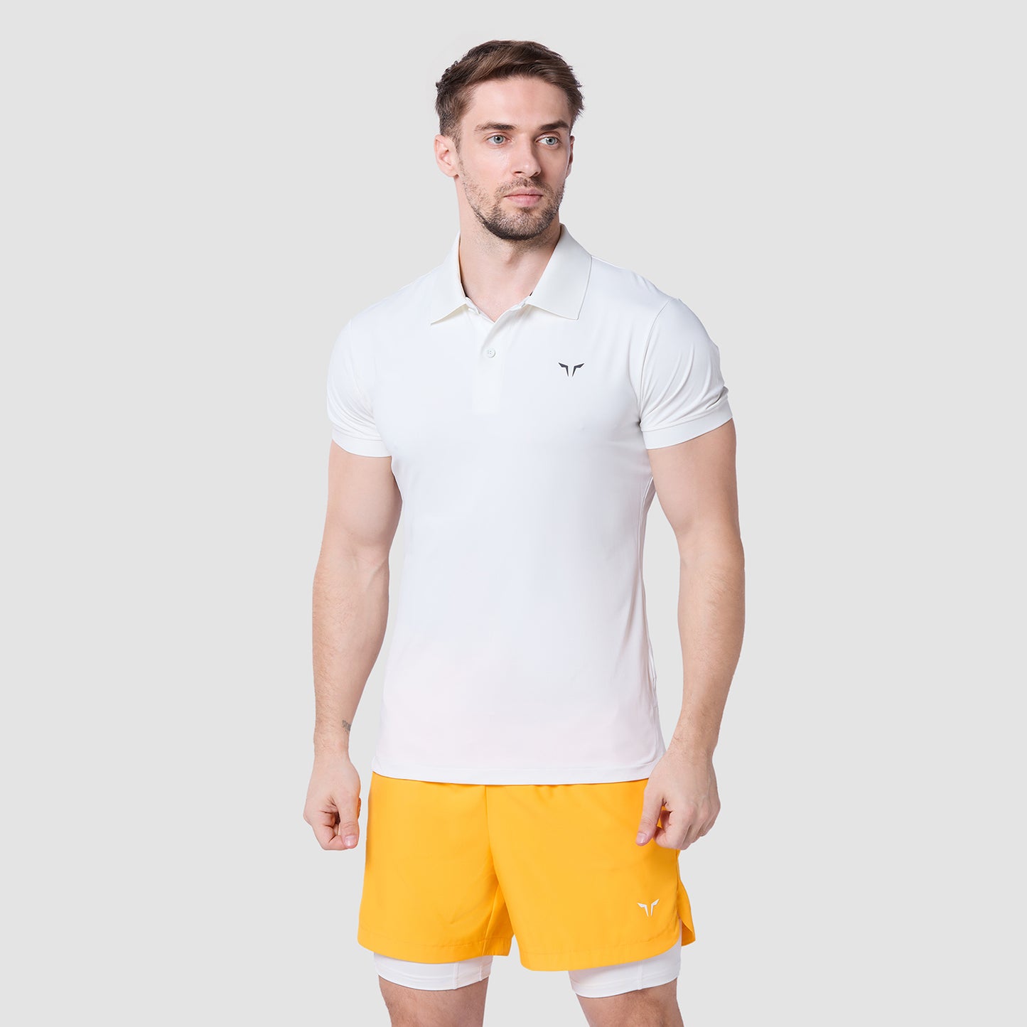 Core Performance Polo - Pearl White