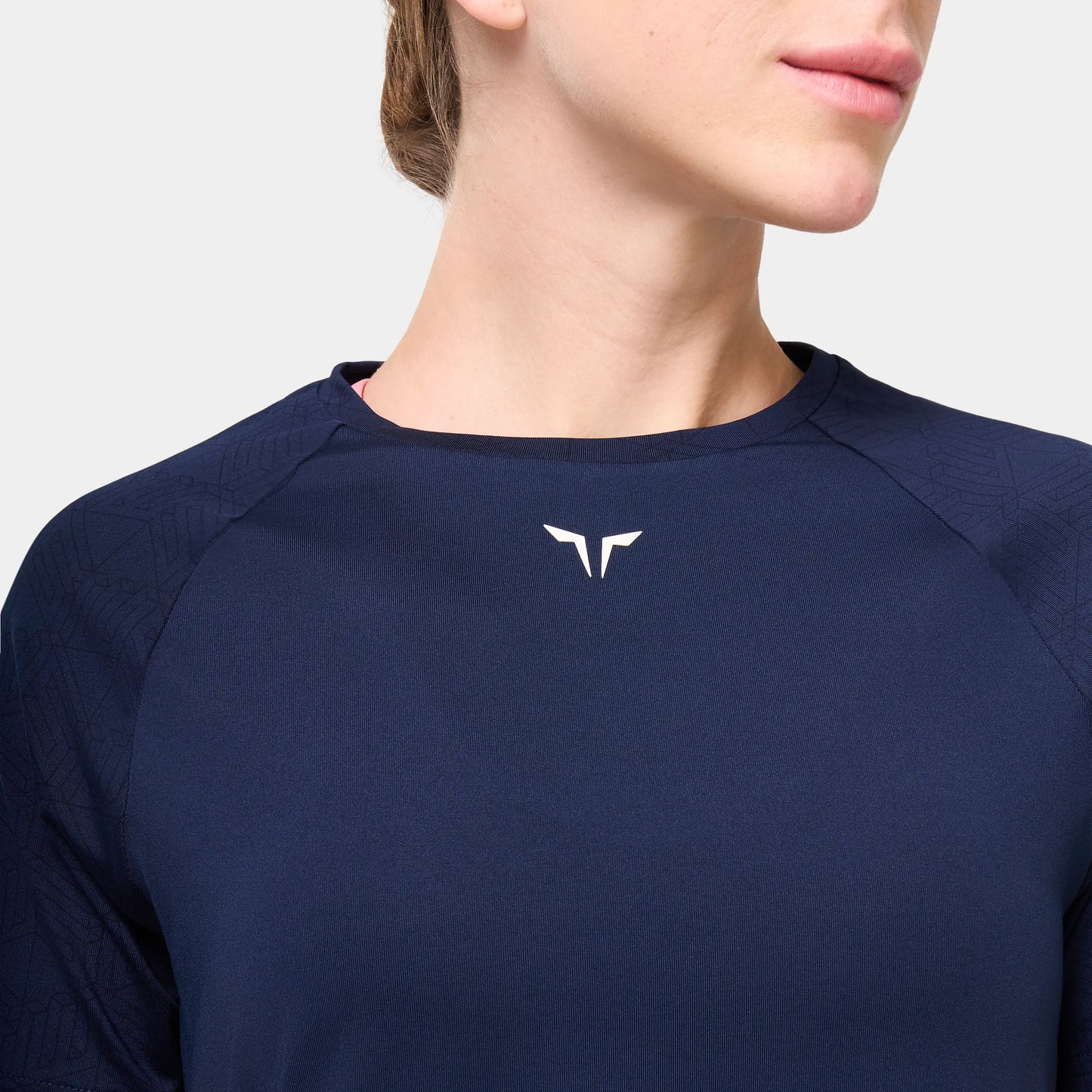 Weightless Tee Monogram Sleeve - Navy