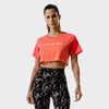 squatwolf-gym-t-shirts-for-women-lab-360-crop-tee-hot-coral-workout-clothes