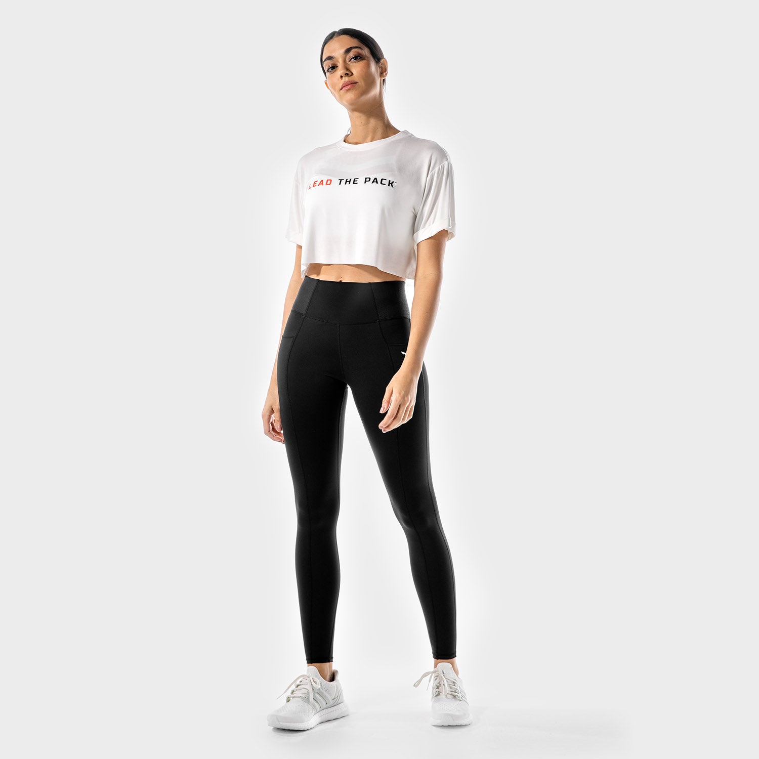 squatwolf-gym-t-shirts-for-women-the-pack-tee-white-workout-clothes