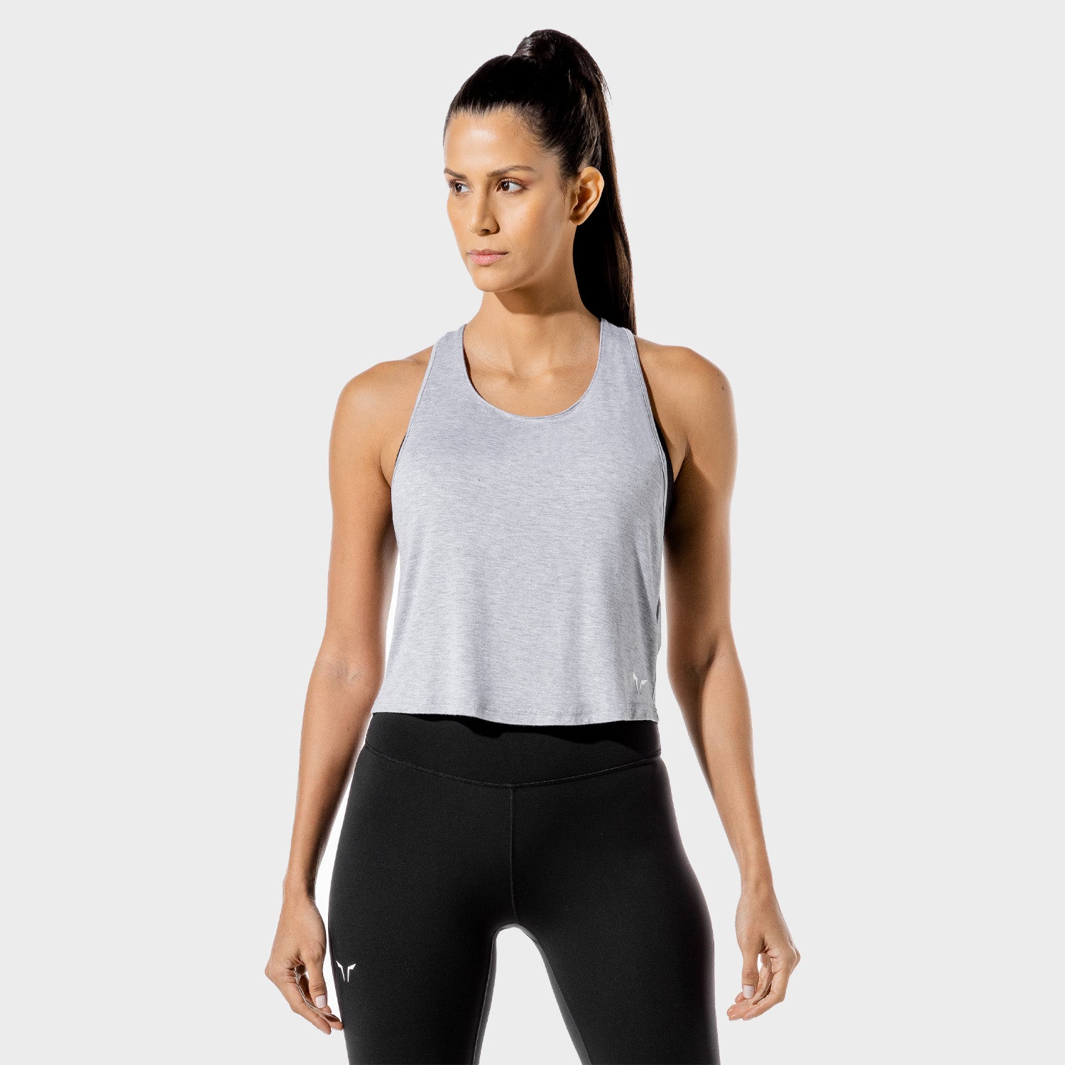 squatwolf-workout-clothes-womens-fitness-wrap-tank-grey-gym-tank-tops