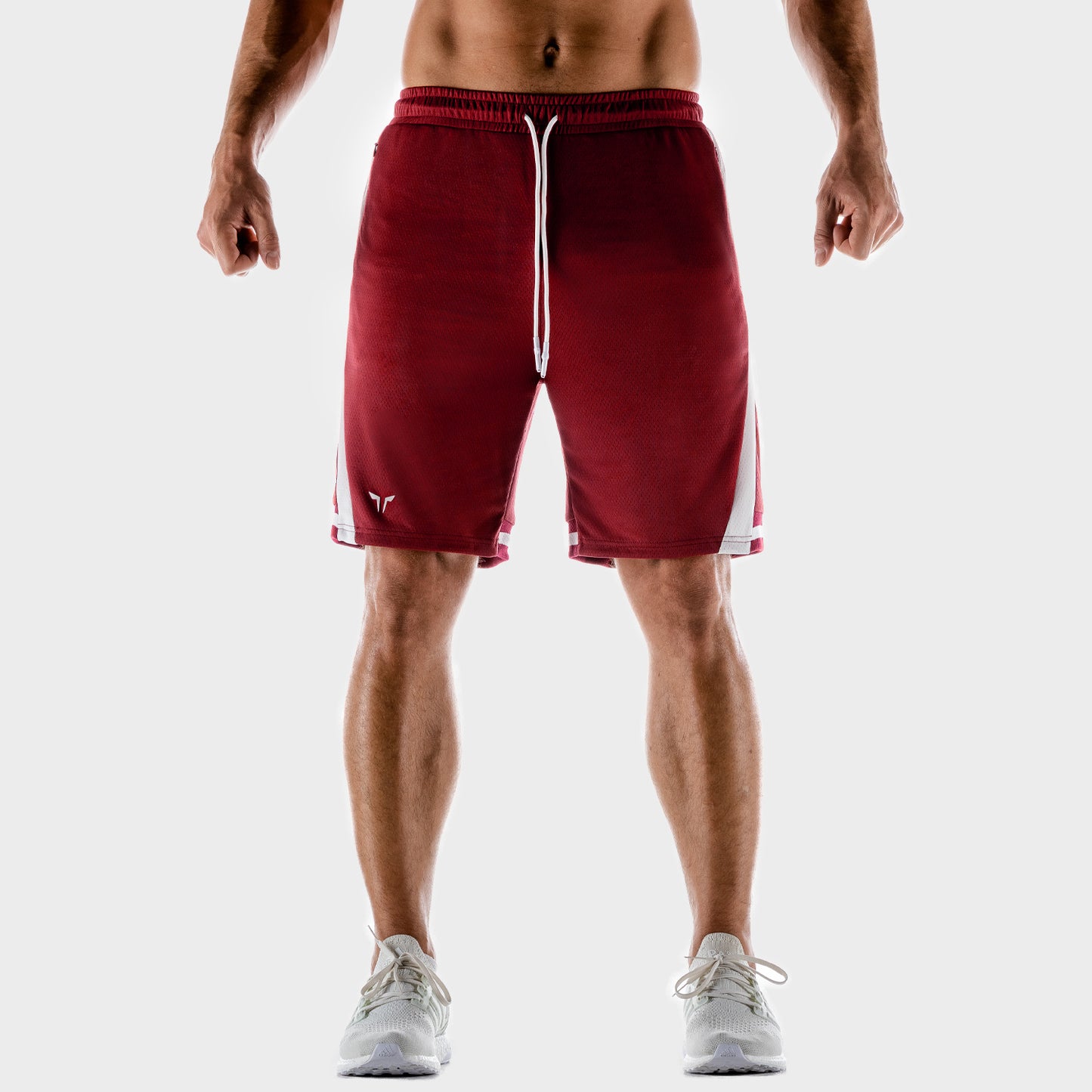 squatwolf-workout-short-for-men-hybrid-2-0-basketball-shorts-maroon-gym-wear