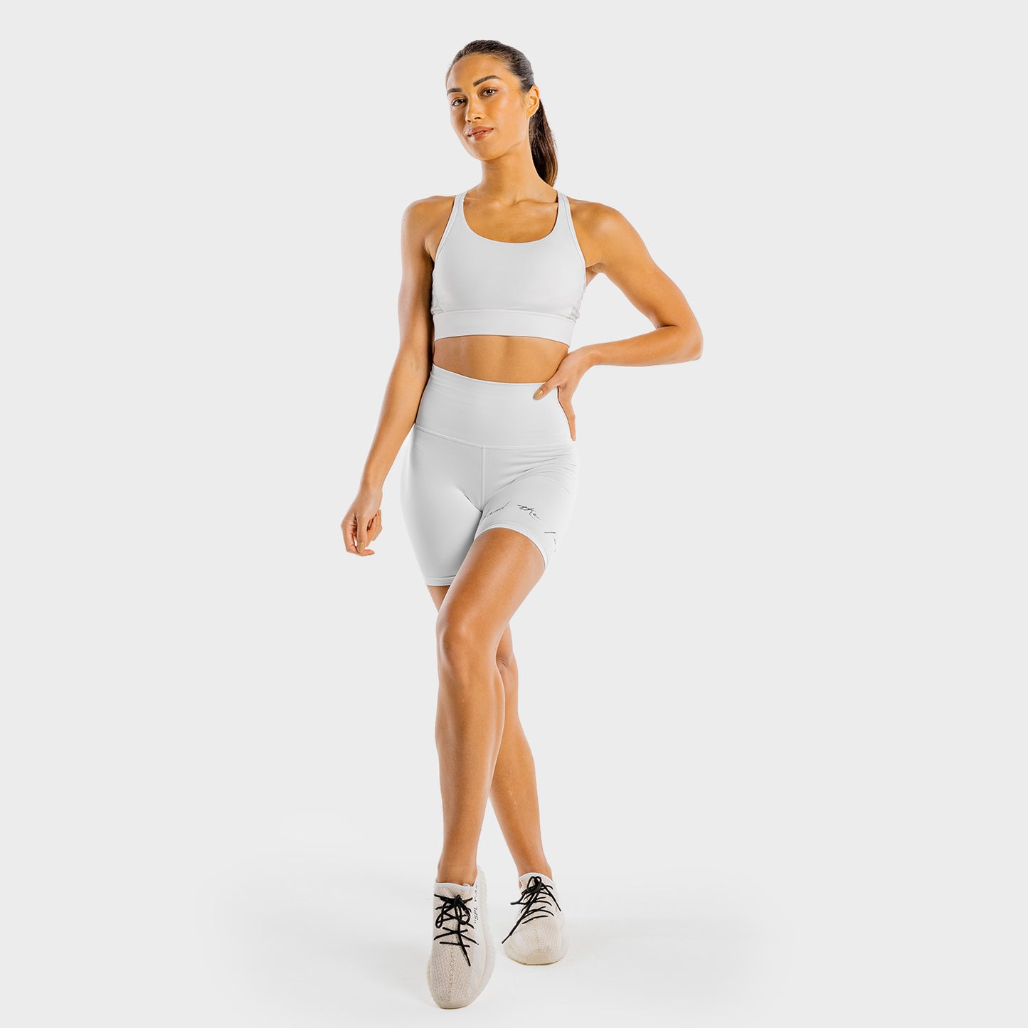 squatwolf-shorts-for-women-vibe-cycling-shorts-white-workout-clothes