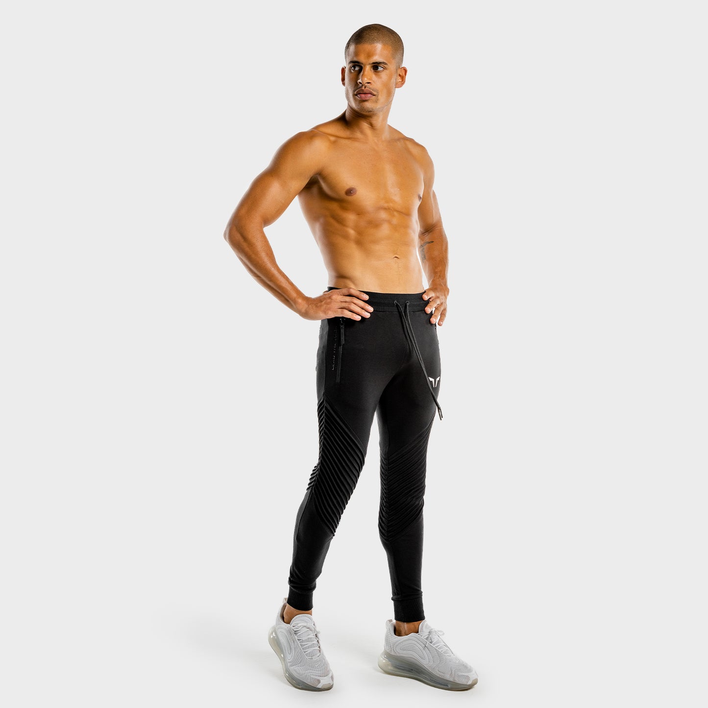 Statement Ribbed Joggers- Olive | Gym Jogger Men | SQUATWOLF