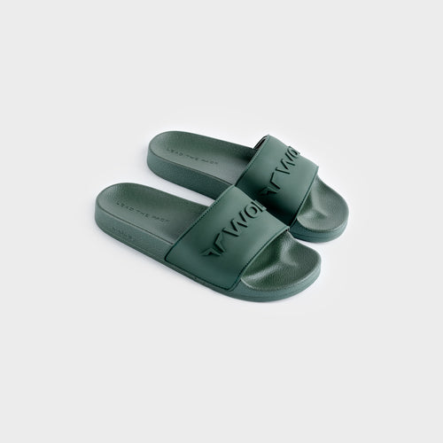 AU | WOLF 3D Sliders - Women - Khaki | Workout Slides Women | SQUATWOLF