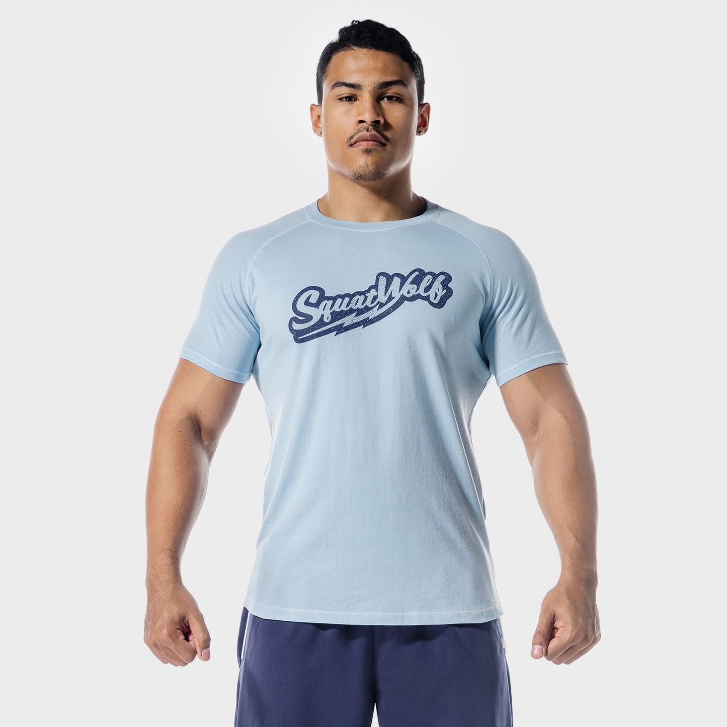 squatwolf-gym-t-shirts-golden-era-one-up-t-shirt-bluebell-workout-clothes-for-men
