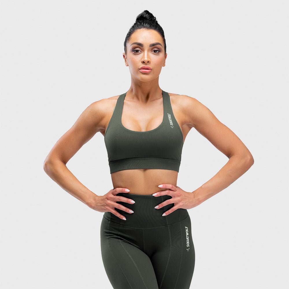 squatwolf-sports-bra-for-gym-warrior-bra-olive-workout-clothes