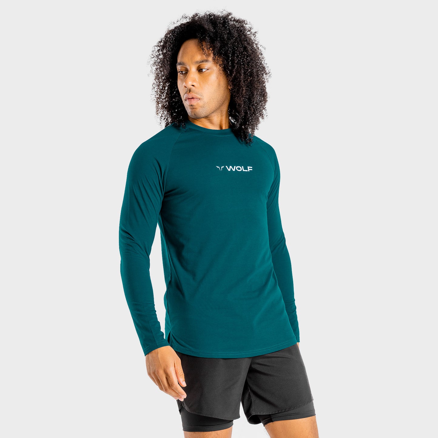 squatwolf-workout-shirts-for-men-primal-long-sleeve-tee-teal-gym-wear