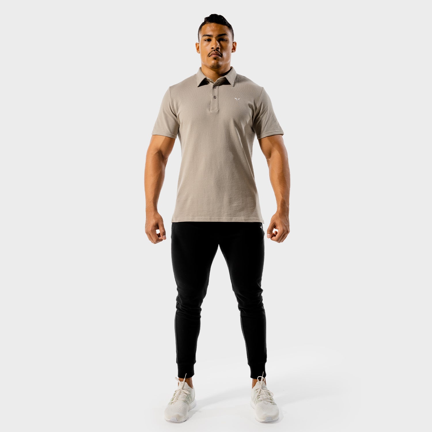 squatwolf-gym-wear-core-tee-polo-grey-workout-shirts-for-men